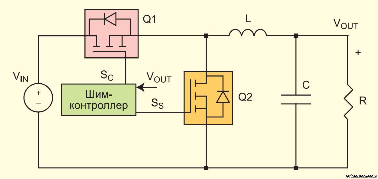 Схема построения синхронного выпрямителя